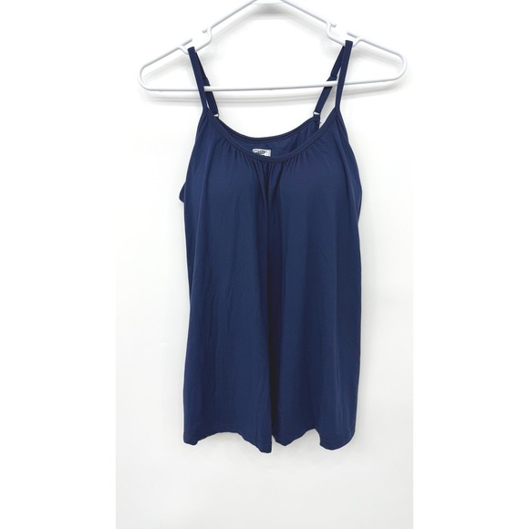 32 Degrees Tops - 32 Degrees Cool Womens Navy Blue Relaxed Built in Bra Camisole Tank Top Large
